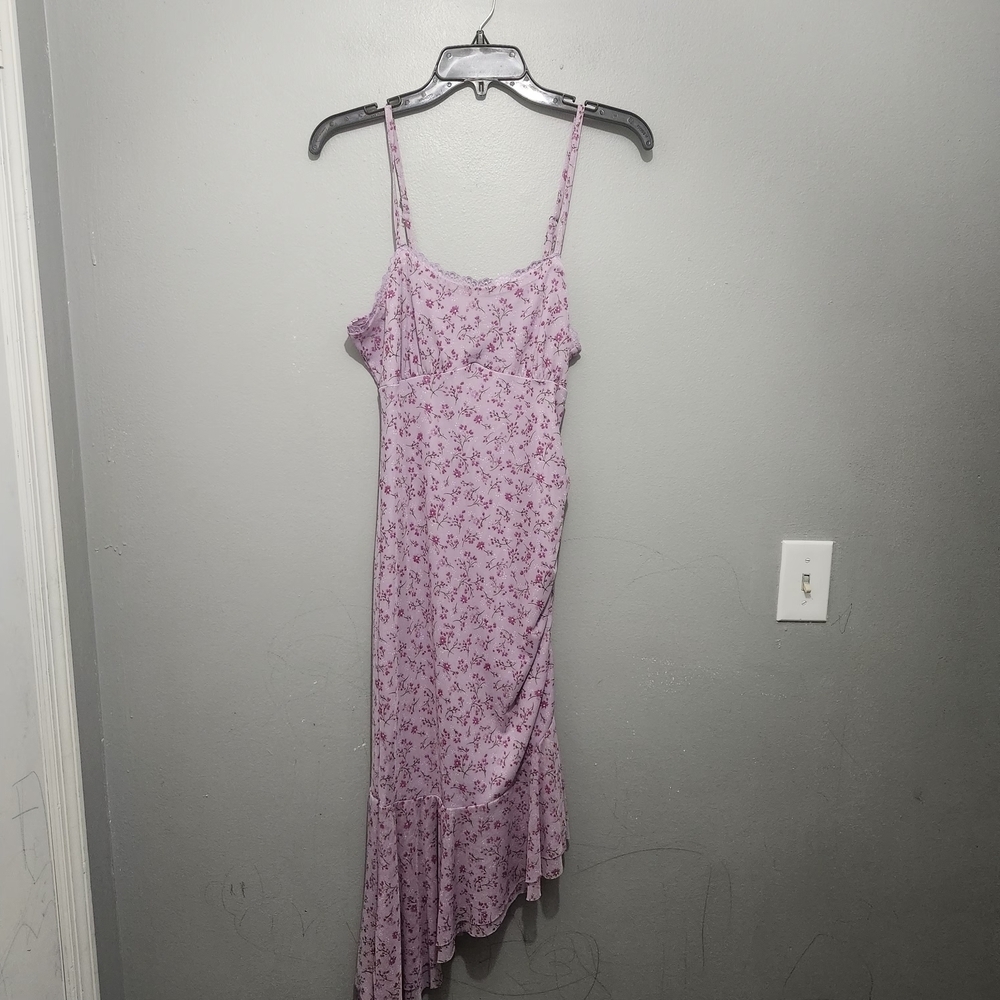 Wild Fable Pink Floral High Low Dress Y2k Fairy Size S